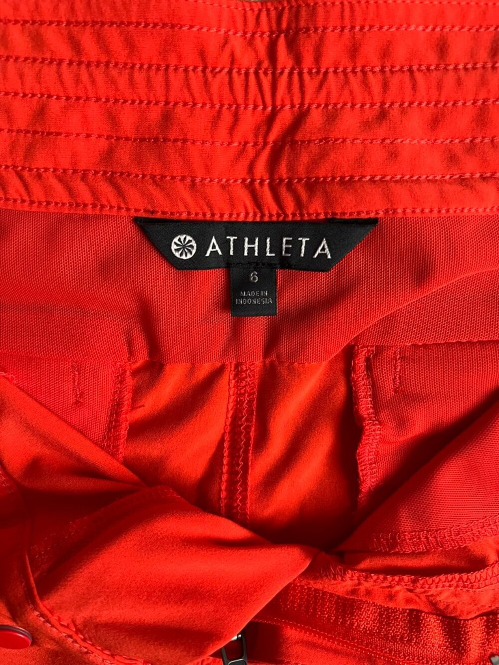 Athleta swim shorts, orange, size 6 - Picture 3 of 4